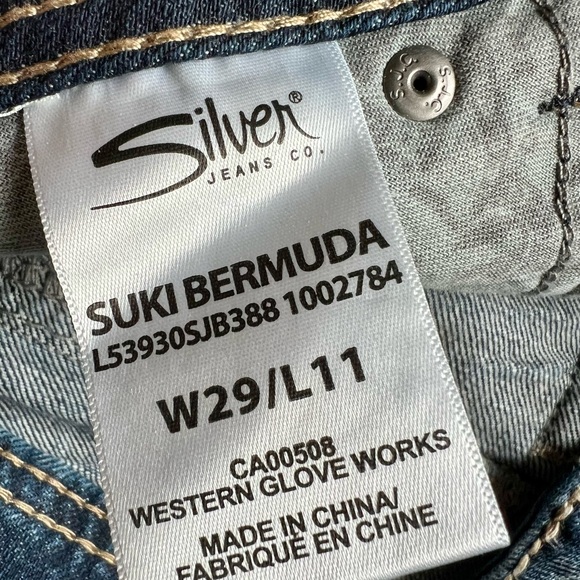 Silver Jeans - Distressed Denim Shorts - Picture 3 of 3